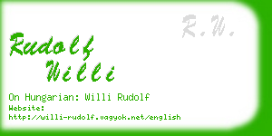 rudolf willi business card